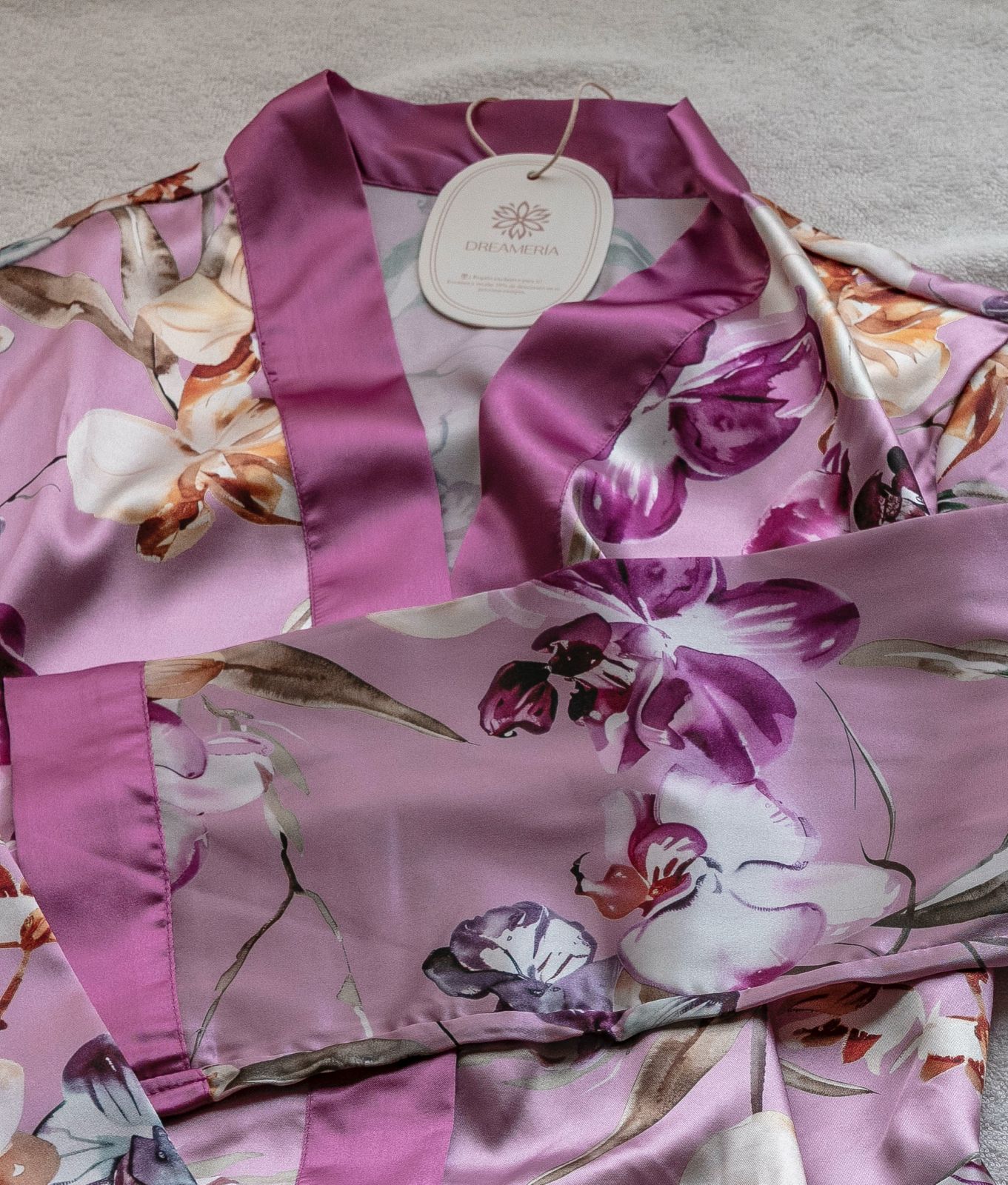 5-Piece Satin Set – Violet – Jardin de Rêve