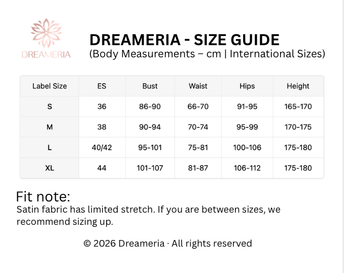 2-Piece Satin Set – Red Heart – Valentine Collection