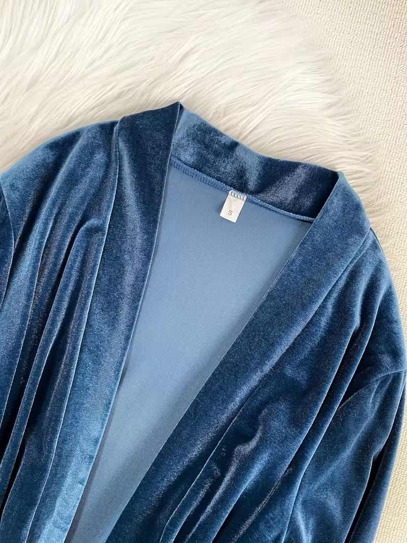 Classic Velvet Lace 4-Piece Pajama & Robe Set